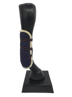 CS Horse and Design Glitter Pezenset met Faux Fur - Navy