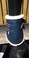 CS Horse and Design Glitter Pezenset met Faux Fur - Petrol