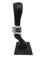 CS Horse and Design Glitter Pezenset met Faux Fur - Zilver