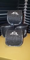 CS Horse and Design Glitter Bandages - Black