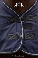 CS Horse and Design Glitter Fleece Deken &ndash; Navy