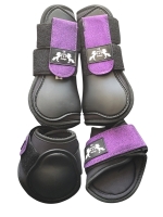 CS Horse and Design Glitter Pezenset Neopreen - Purple/black