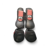 CS Horse and Design Glitter Pezenset Neopreen - Red / black