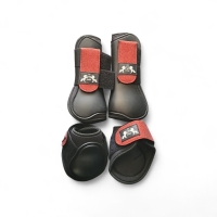 CS Horse and Design Glitter Pezenset Neopreen - Red / black