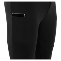 BR rijbroek Maikel heren silicone knie - Zwart