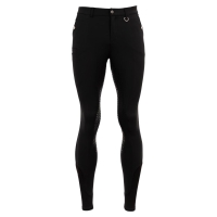 BR rijbroek Maikel heren silicone knie - Zwart